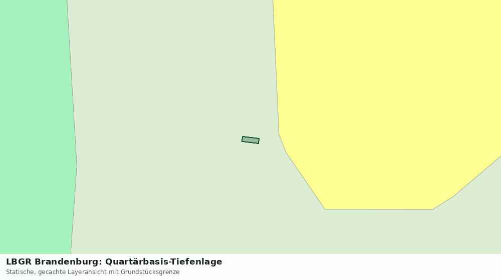 Statische Kartenansicht: LBGR Brandenburg: Quartärbasis-Tiefenlage