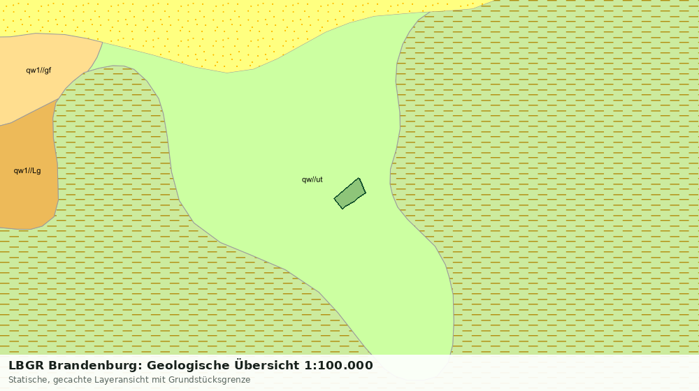 Statische Kartenansicht: LBGR Brandenburg: Geologische Übersicht 1:100.000