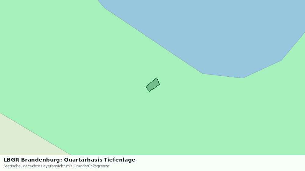 Statische Kartenansicht: LBGR Brandenburg: Quartärbasis-Tiefenlage