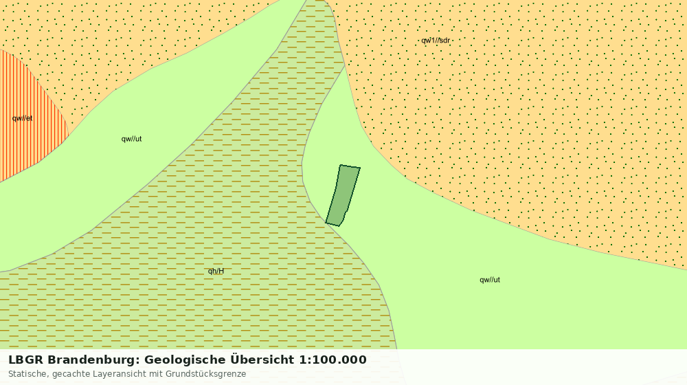 Statische Kartenansicht: LBGR Brandenburg: Geologische Übersicht 1:100.000