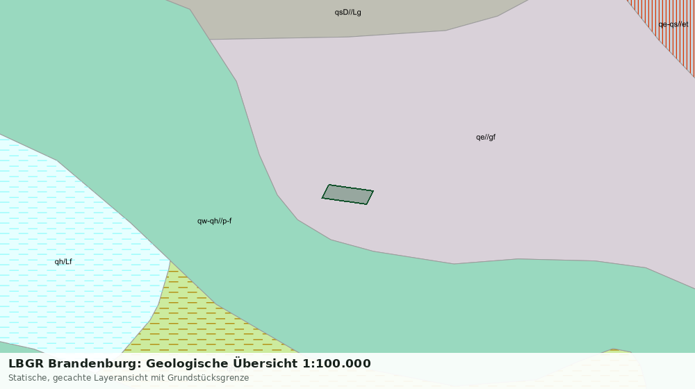 Statische Kartenansicht: LBGR Brandenburg: Geologische Übersicht 1:100.000