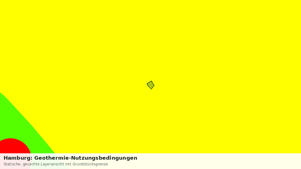 Statische Kartenansicht: Hamburg: Geothermie-Nutzungsbedingungen