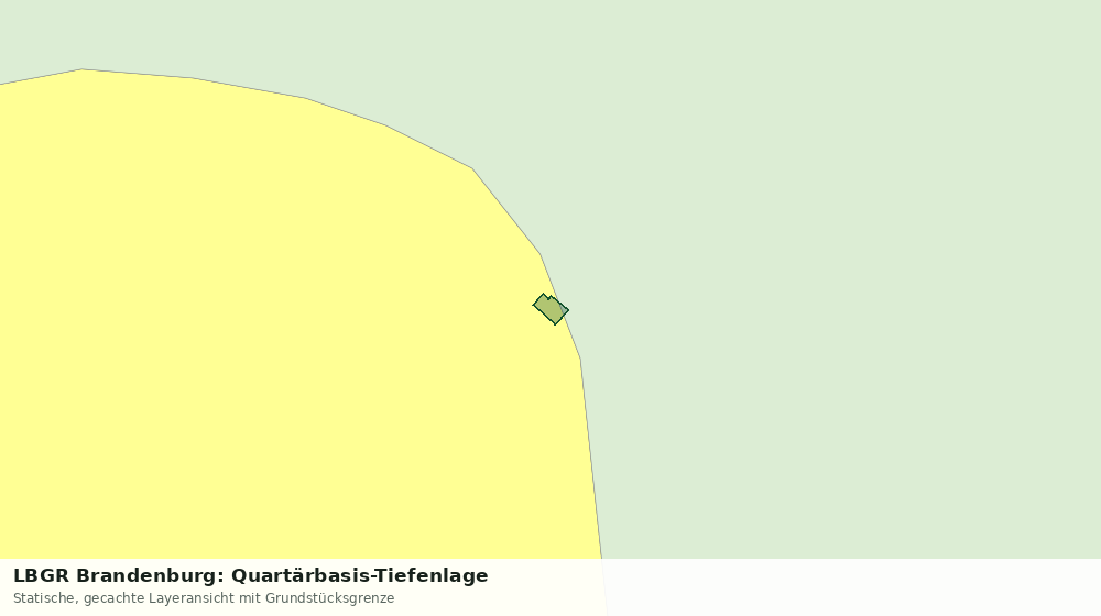 Statische Kartenansicht: LBGR Brandenburg: Quartärbasis-Tiefenlage