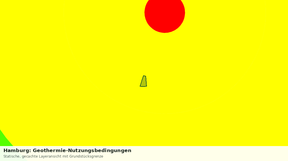 Statische Kartenansicht: Hamburg: Geothermie-Nutzungsbedingungen