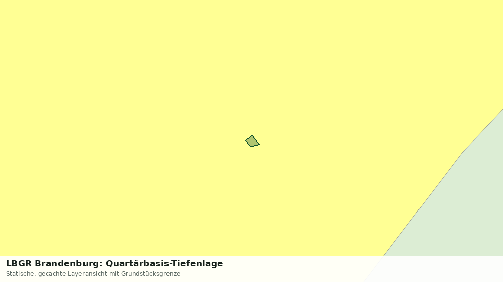 Statische Kartenansicht: LBGR Brandenburg: Quartärbasis-Tiefenlage