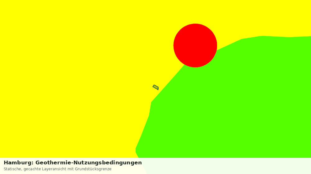 Statische Kartenansicht: Hamburg: Geothermie-Nutzungsbedingungen