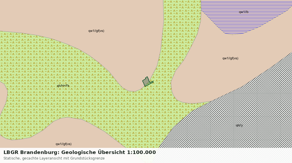 Statische Kartenansicht: LBGR Brandenburg: Geologische Übersicht 1:100.000