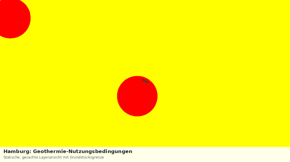 Statische Kartenansicht: Hamburg: Geothermie-Nutzungsbedingungen