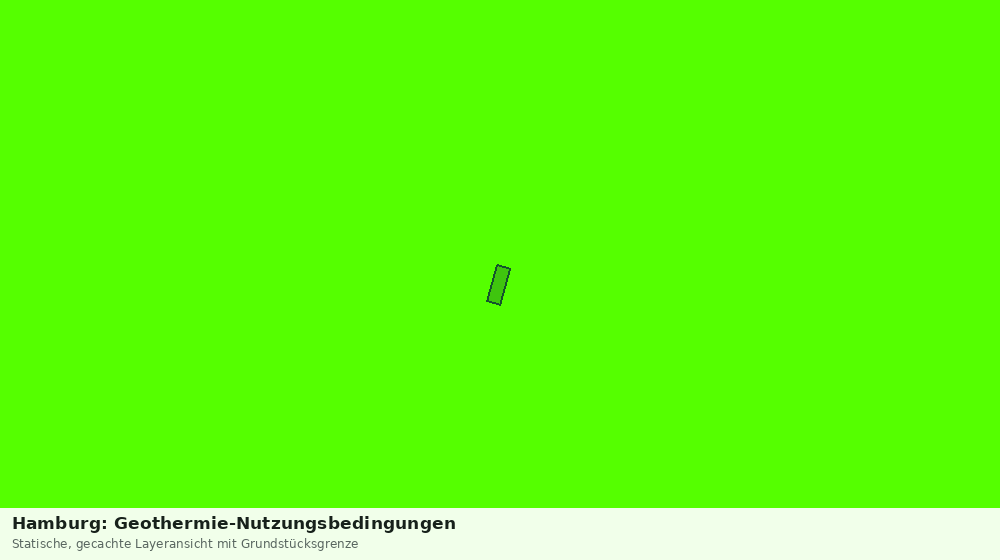 Statische Kartenansicht: Hamburg: Geothermie-Nutzungsbedingungen