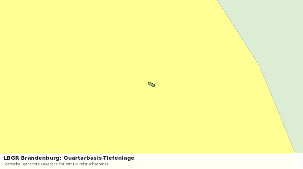 Statische Kartenansicht: LBGR Brandenburg: Quartärbasis-Tiefenlage