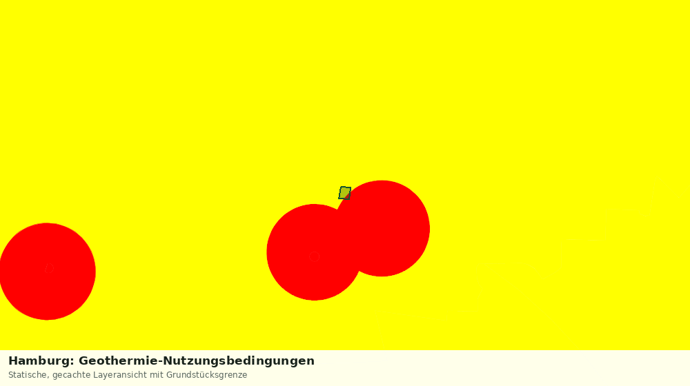 Statische Kartenansicht: Hamburg: Geothermie-Nutzungsbedingungen