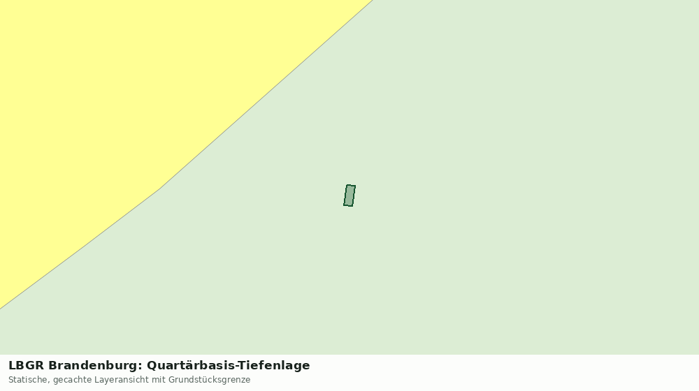 Statische Kartenansicht: LBGR Brandenburg: Quartärbasis-Tiefenlage