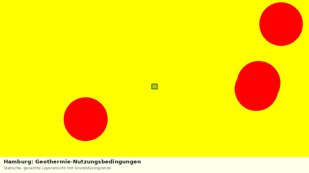 Statische Kartenansicht: Hamburg: Geothermie-Nutzungsbedingungen
