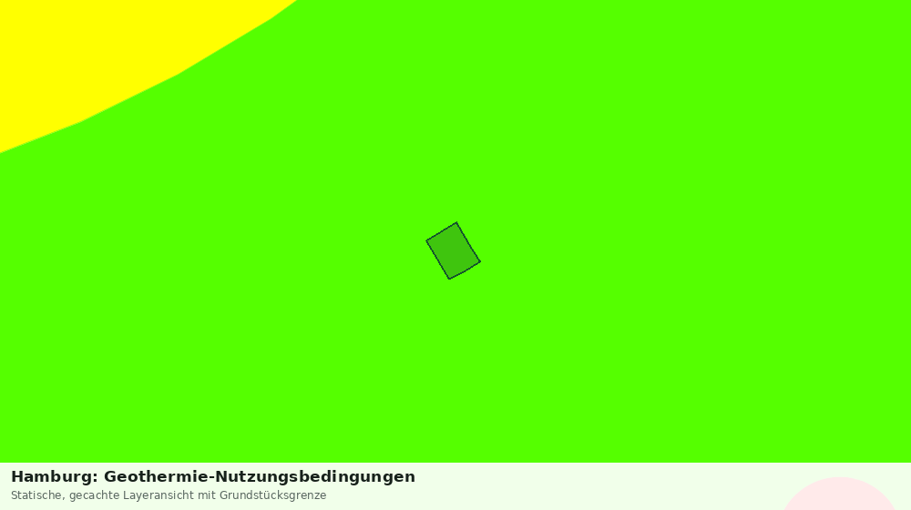 Statische Kartenansicht: Hamburg: Geothermie-Nutzungsbedingungen