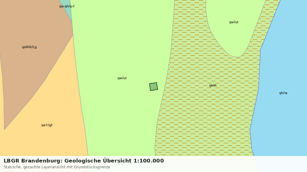 Statische Kartenansicht: LBGR Brandenburg: Geologische Übersicht 1:100.000