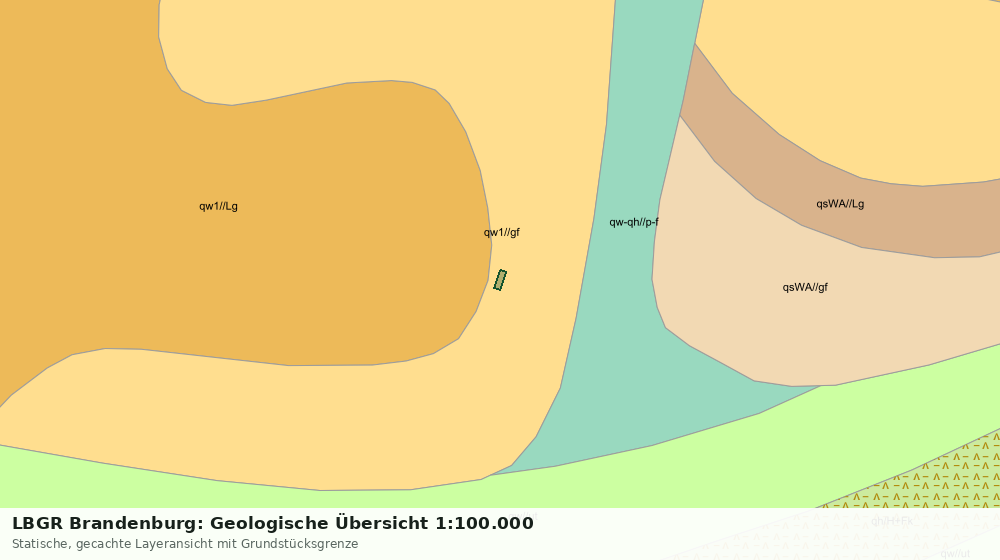 Statische Kartenansicht: LBGR Brandenburg: Geologische Übersicht 1:100.000
