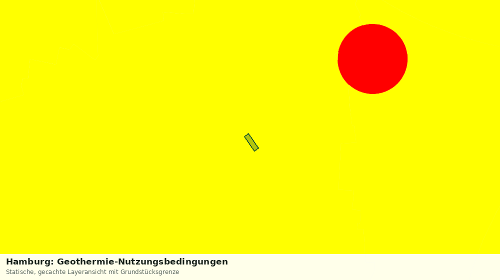 Statische Kartenansicht: Hamburg: Geothermie-Nutzungsbedingungen