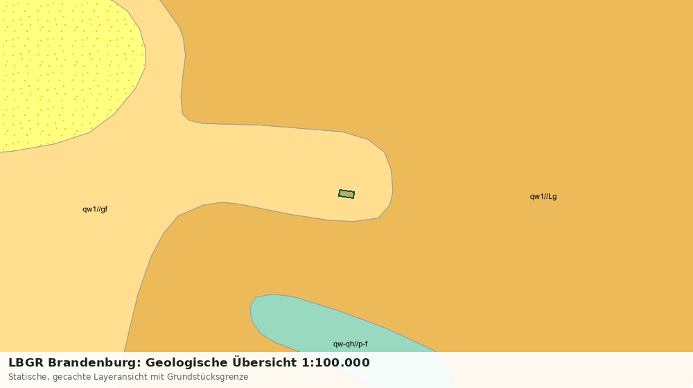Statische Kartenansicht: LBGR Brandenburg: Geologische Übersicht 1:100.000