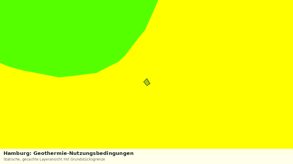 Statische Kartenansicht: Hamburg: Geothermie-Nutzungsbedingungen