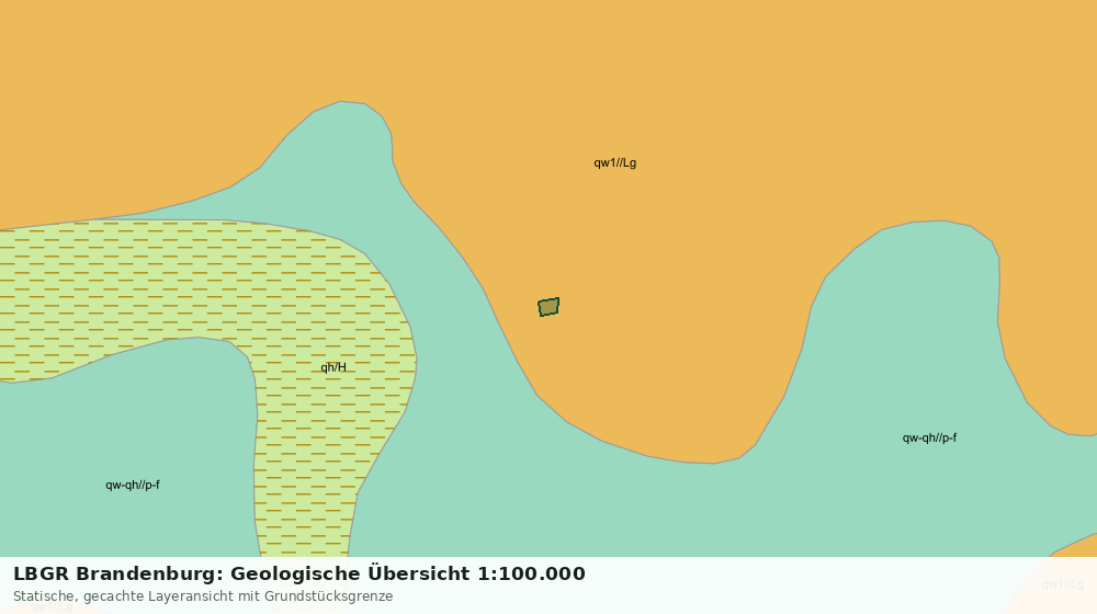Statische Kartenansicht: LBGR Brandenburg: Geologische Übersicht 1:100.000