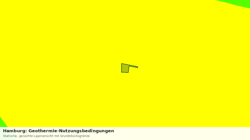 Statische Kartenansicht: Hamburg: Geothermie-Nutzungsbedingungen