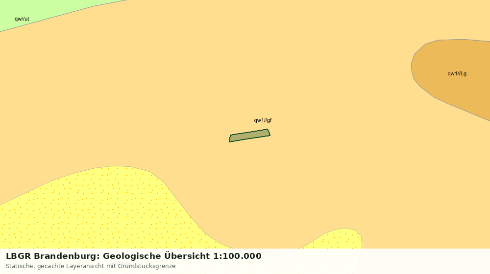 Statische Kartenansicht: LBGR Brandenburg: Geologische Übersicht 1:100.000