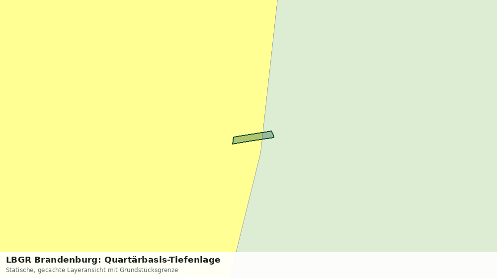 Statische Kartenansicht: LBGR Brandenburg: Quartärbasis-Tiefenlage