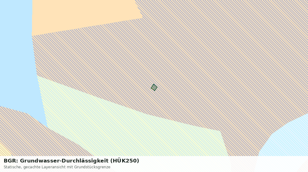 Statische Kartenansicht: BGR: Grundwasser-Durchlässigkeit (HÜK250)
