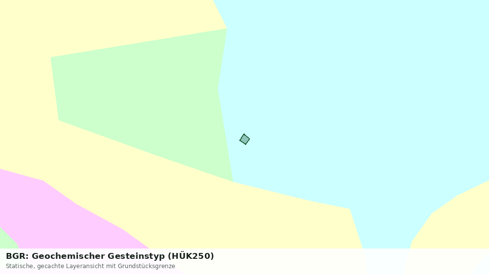 Statische Kartenansicht: BGR: Geochemischer Gesteinstyp (HÜK250)