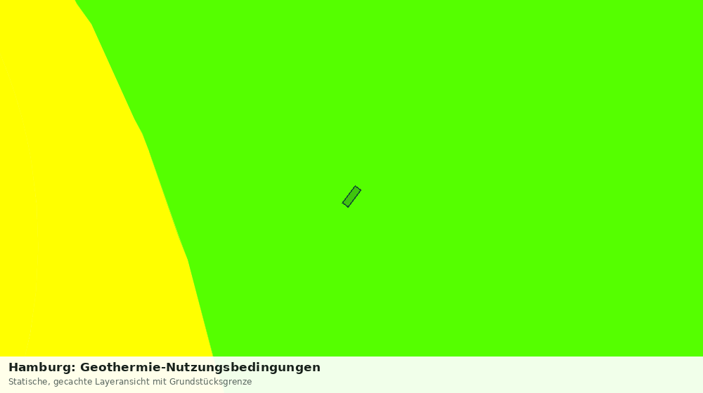 Statische Kartenansicht: Hamburg: Geothermie-Nutzungsbedingungen