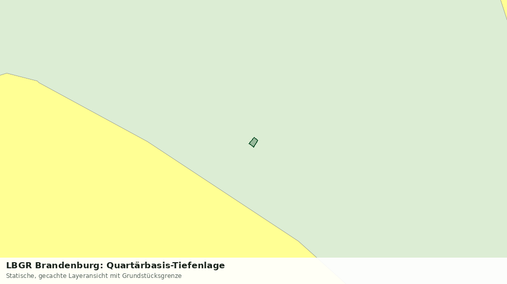 Statische Kartenansicht: LBGR Brandenburg: Quartärbasis-Tiefenlage