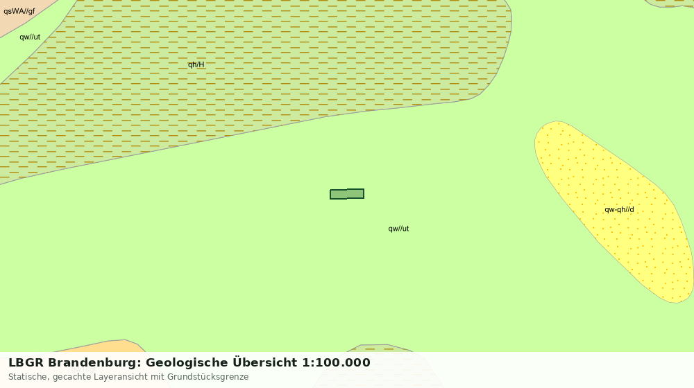 Statische Kartenansicht: LBGR Brandenburg: Geologische Übersicht 1:100.000