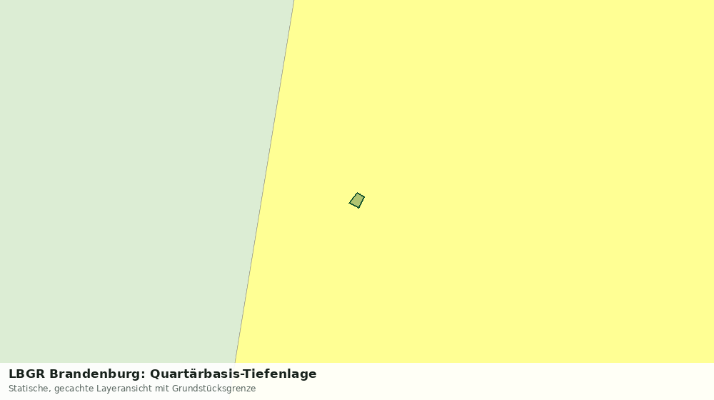 Statische Kartenansicht: LBGR Brandenburg: Quartärbasis-Tiefenlage
