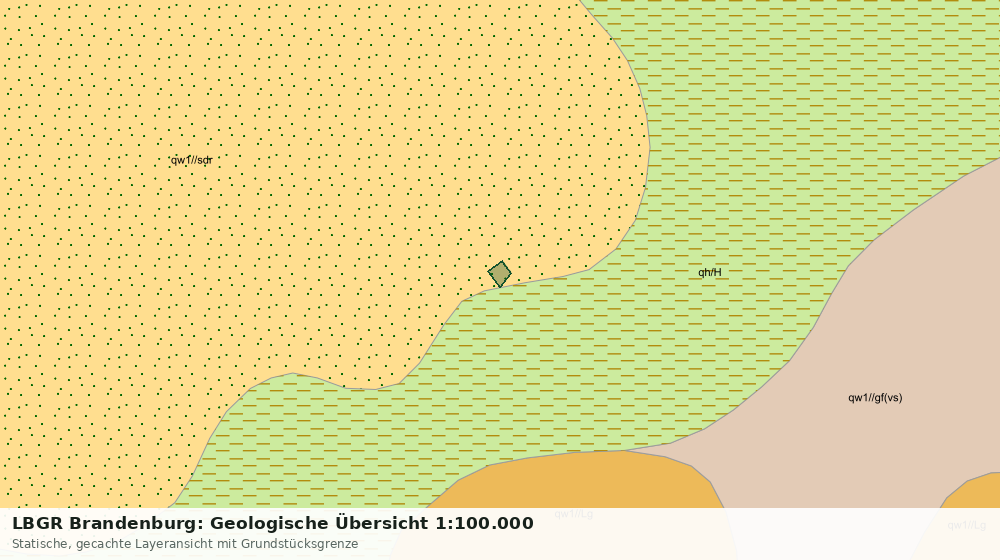 Statische Kartenansicht: LBGR Brandenburg: Geologische Übersicht 1:100.000