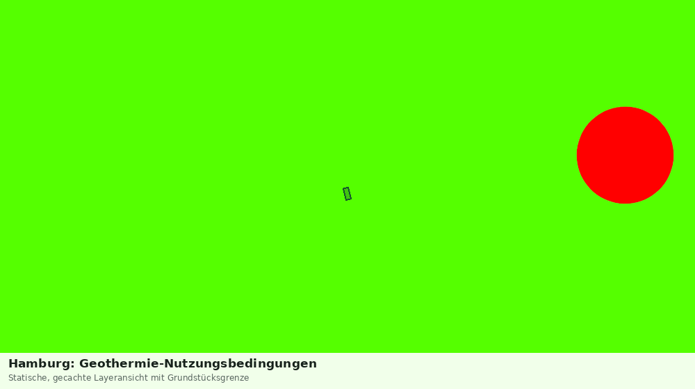 Statische Kartenansicht: Hamburg: Geothermie-Nutzungsbedingungen