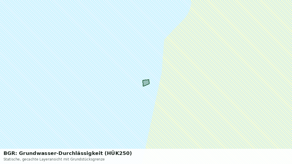 Statische Kartenansicht: BGR: Grundwasser-Durchlässigkeit (HÜK250)