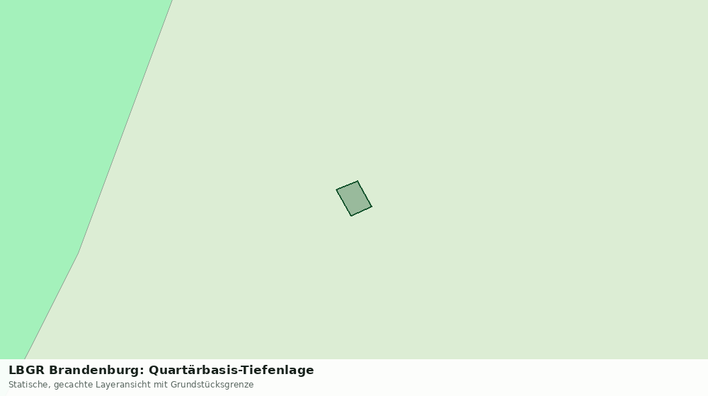 Statische Kartenansicht: LBGR Brandenburg: Quartärbasis-Tiefenlage