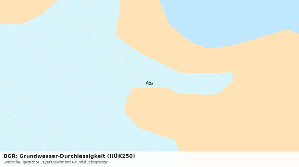 Statische Kartenansicht: BGR: Grundwasser-Durchlässigkeit (HÜK250)
