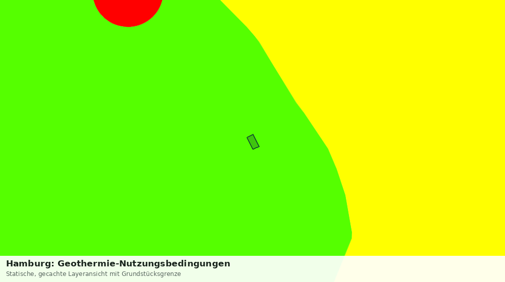 Statische Kartenansicht: Hamburg: Geothermie-Nutzungsbedingungen