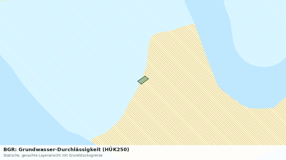 Statische Kartenansicht: BGR: Grundwasser-Durchlässigkeit (HÜK250)