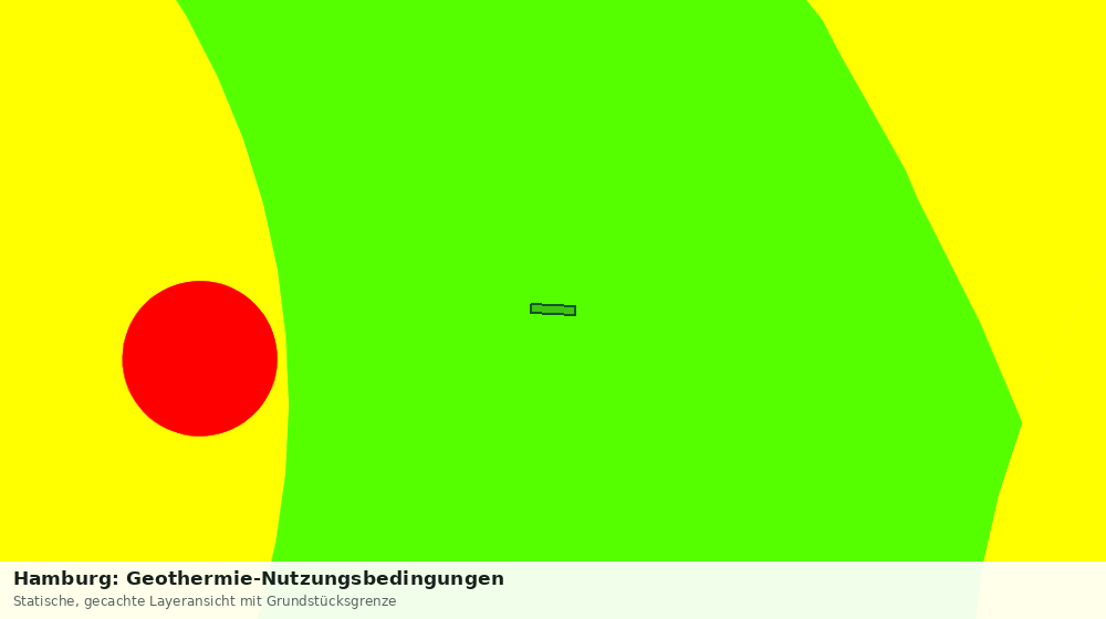 Statische Kartenansicht: Hamburg: Geothermie-Nutzungsbedingungen