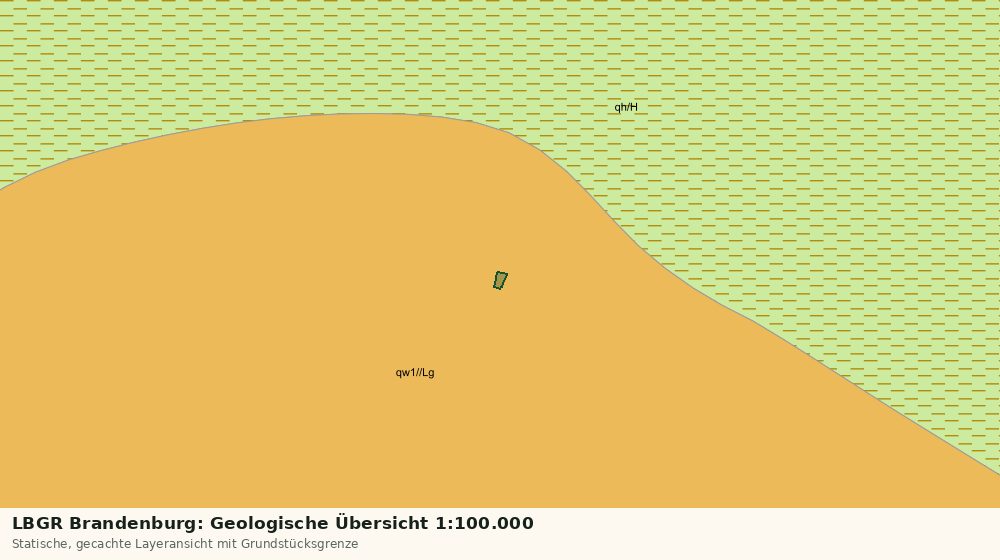 Statische Kartenansicht: LBGR Brandenburg: Geologische Übersicht 1:100.000