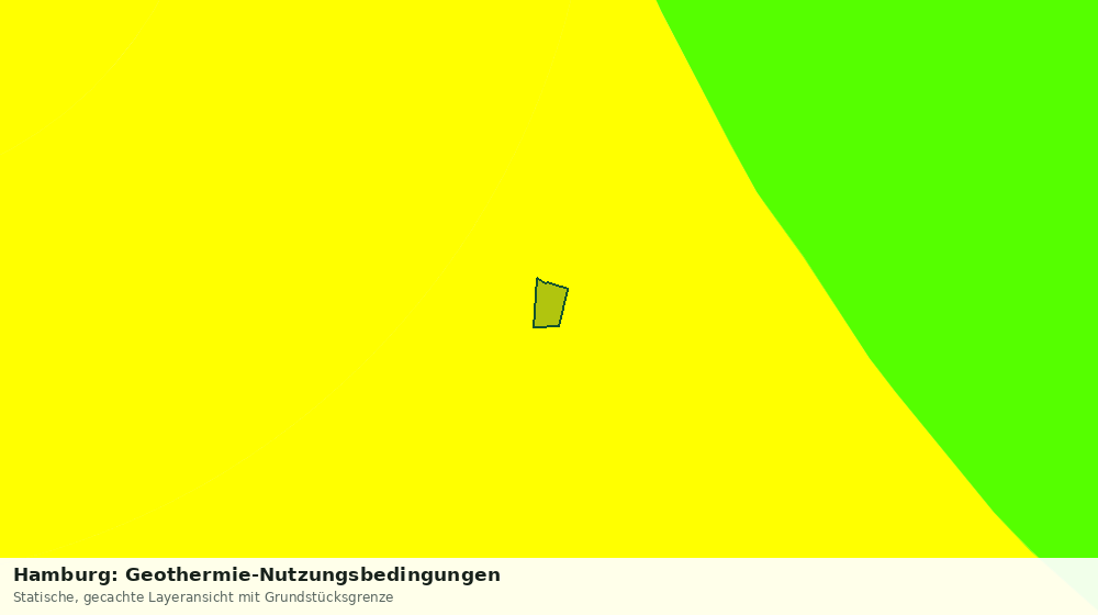 Statische Kartenansicht: Hamburg: Geothermie-Nutzungsbedingungen