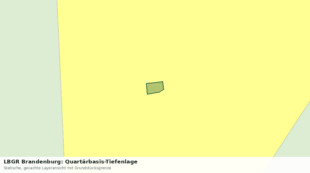 Statische Kartenansicht: LBGR Brandenburg: Quartärbasis-Tiefenlage