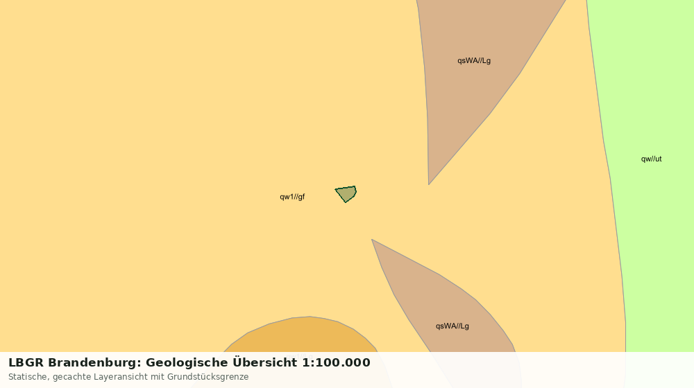 Statische Kartenansicht: LBGR Brandenburg: Geologische Übersicht 1:100.000