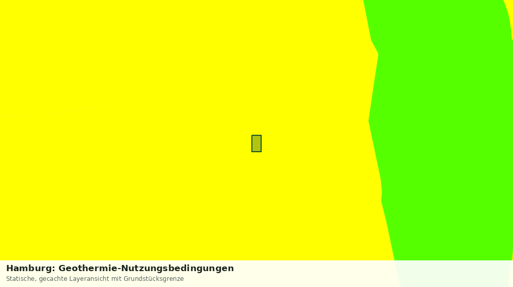 Statische Kartenansicht: Hamburg: Geothermie-Nutzungsbedingungen