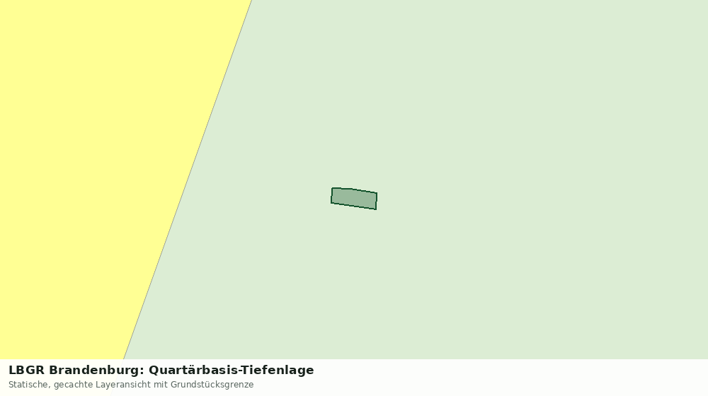 Statische Kartenansicht: LBGR Brandenburg: Quartärbasis-Tiefenlage
