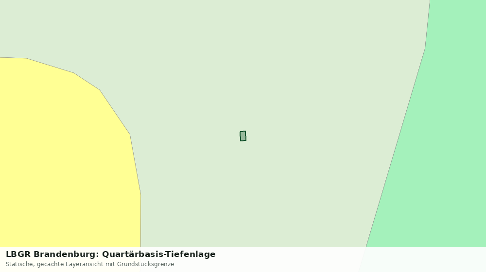 Statische Kartenansicht: LBGR Brandenburg: Quartärbasis-Tiefenlage
