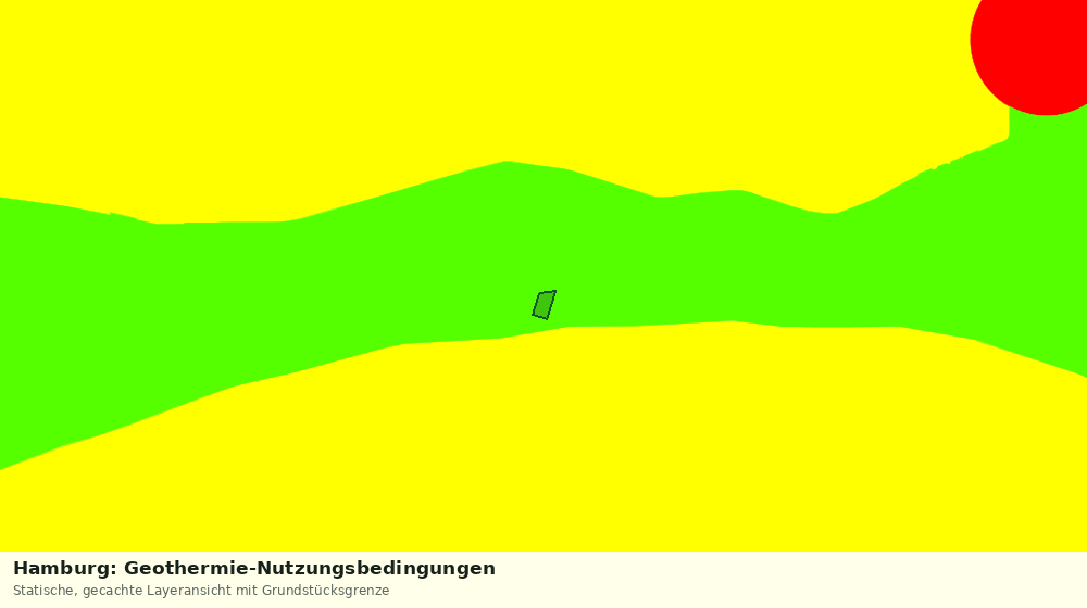 Statische Kartenansicht: Hamburg: Geothermie-Nutzungsbedingungen