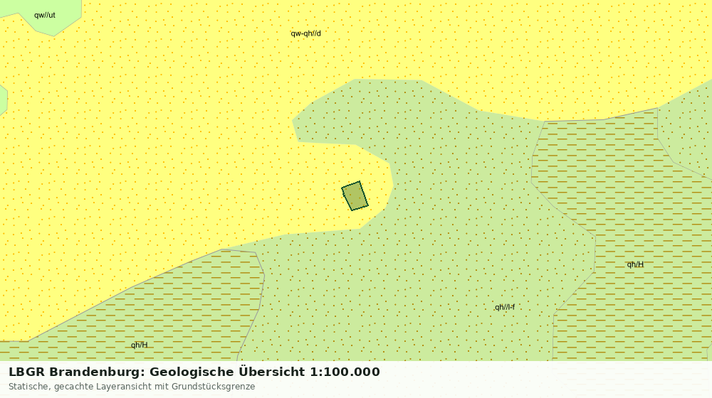Statische Kartenansicht: LBGR Brandenburg: Geologische Übersicht 1:100.000